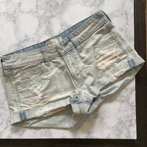 Abercrombie & Fitch light wash jean shorts